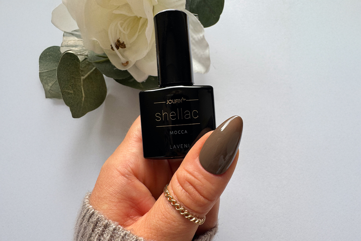 Jolifin LAVENI Shellac - mocca 10ml