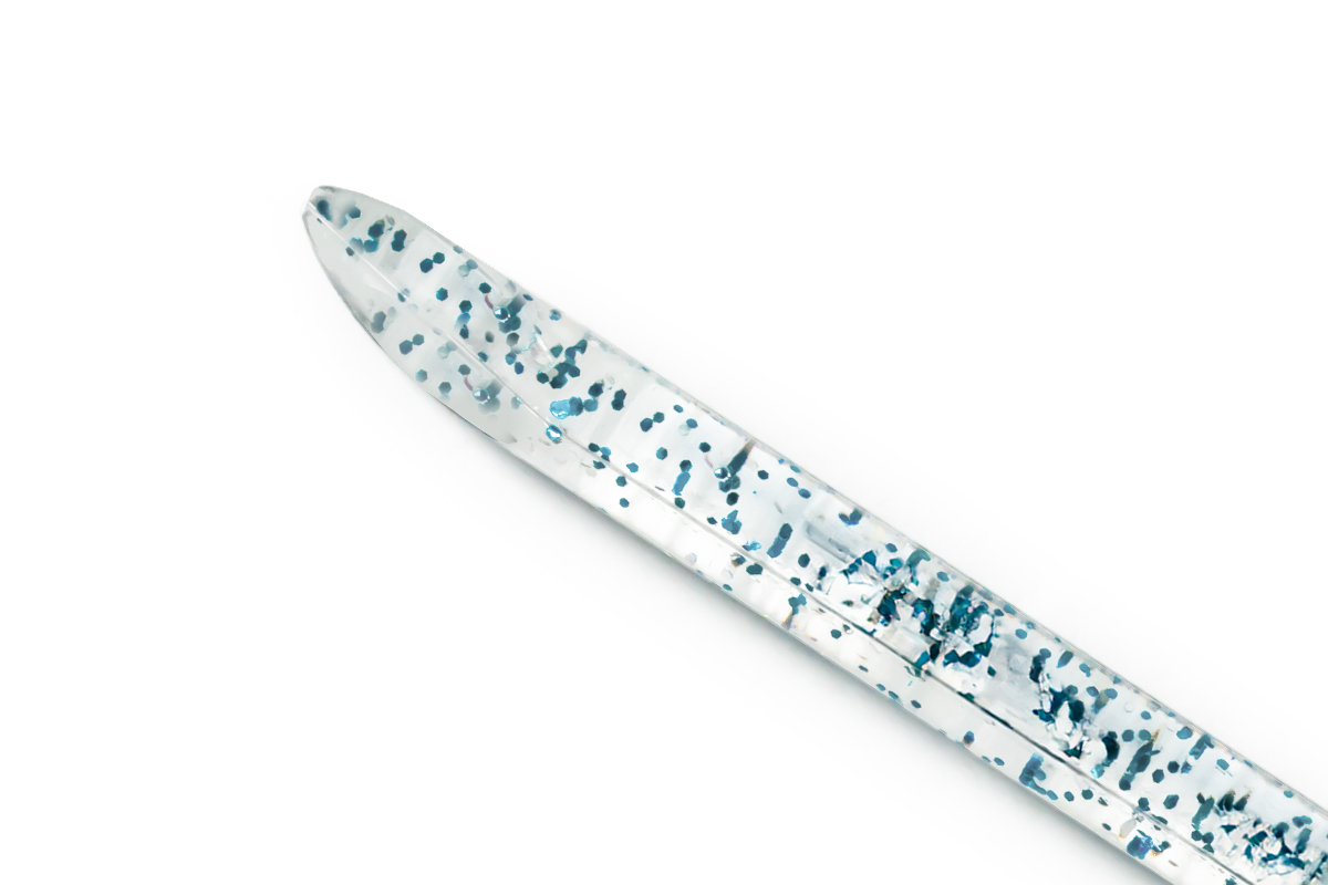 Jolifin Manicure Sticks - Set of 10 blue glitter