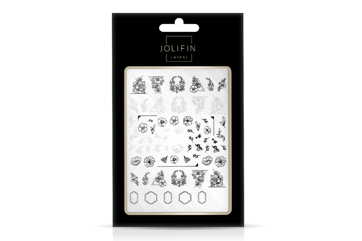 Jolifin LAVENI XL Sticker - black & white Nr. 9