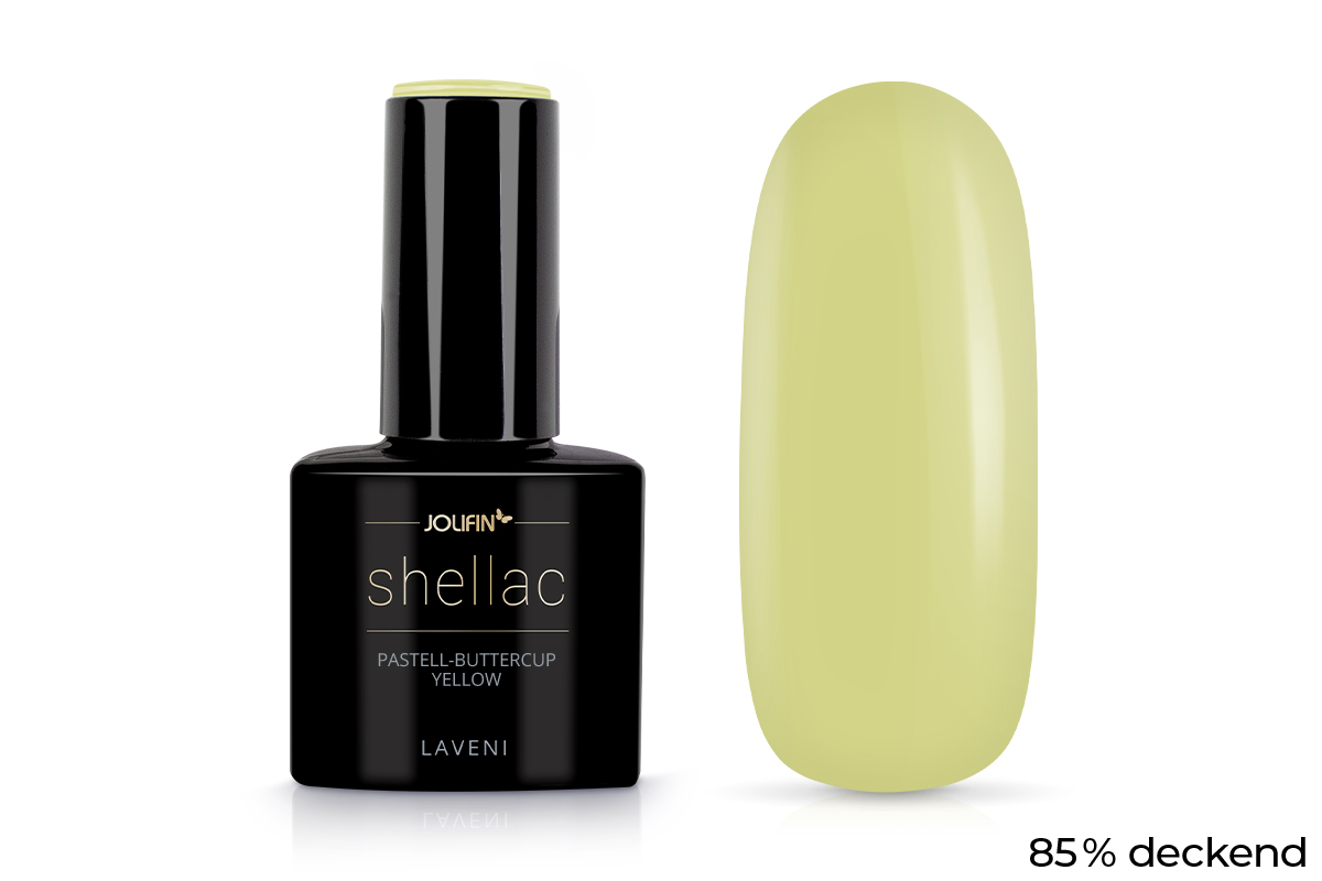 Jolifin LAVENI Shellac - pastel buttercup yellow 10ml
