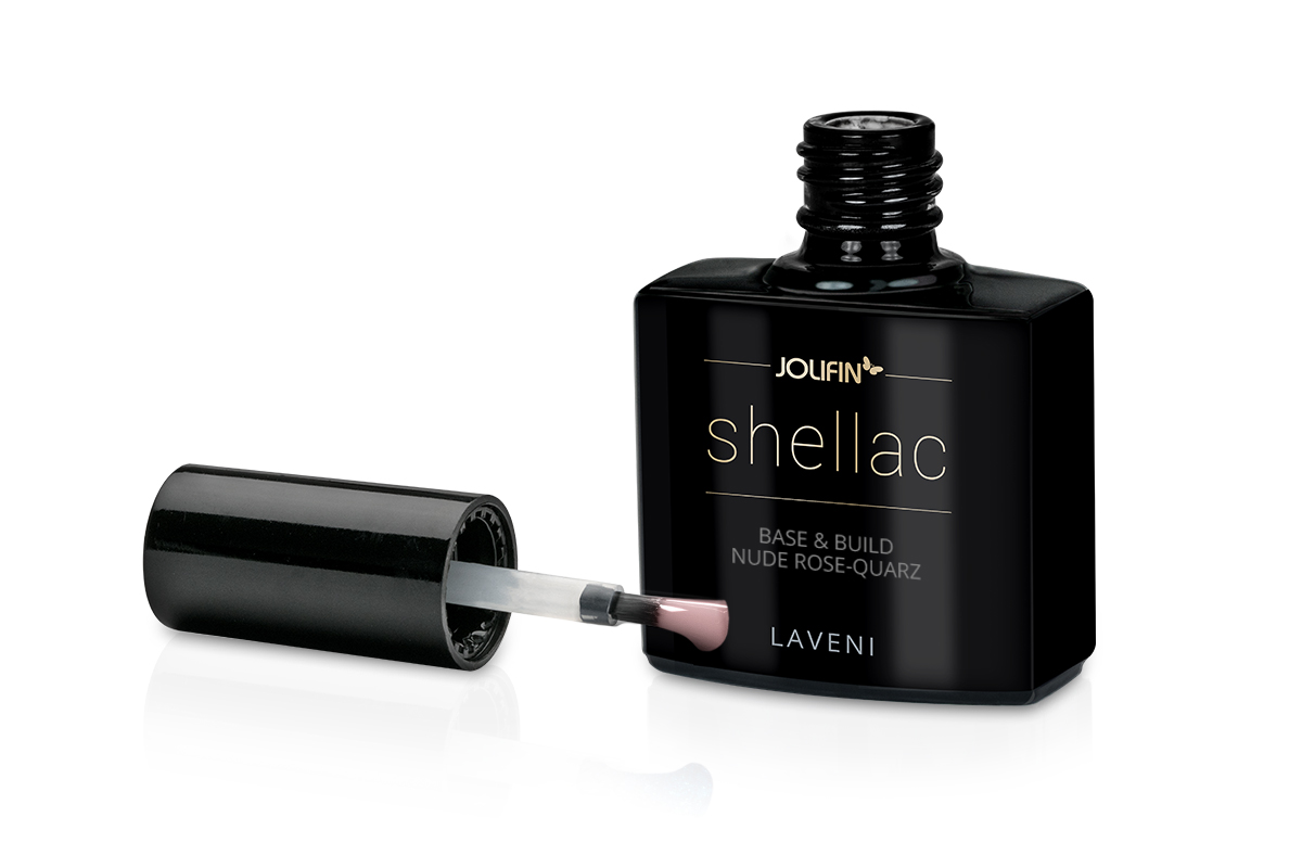 Jolifin LAVENI Shellac - Base & Build nude rose-quarz 10ml