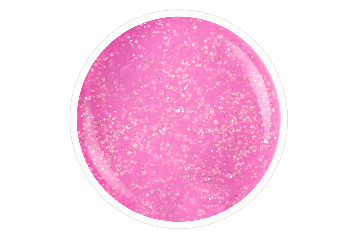 Jolifin LAVENI Shellac - hypnotizing pink Glitter 10ml
