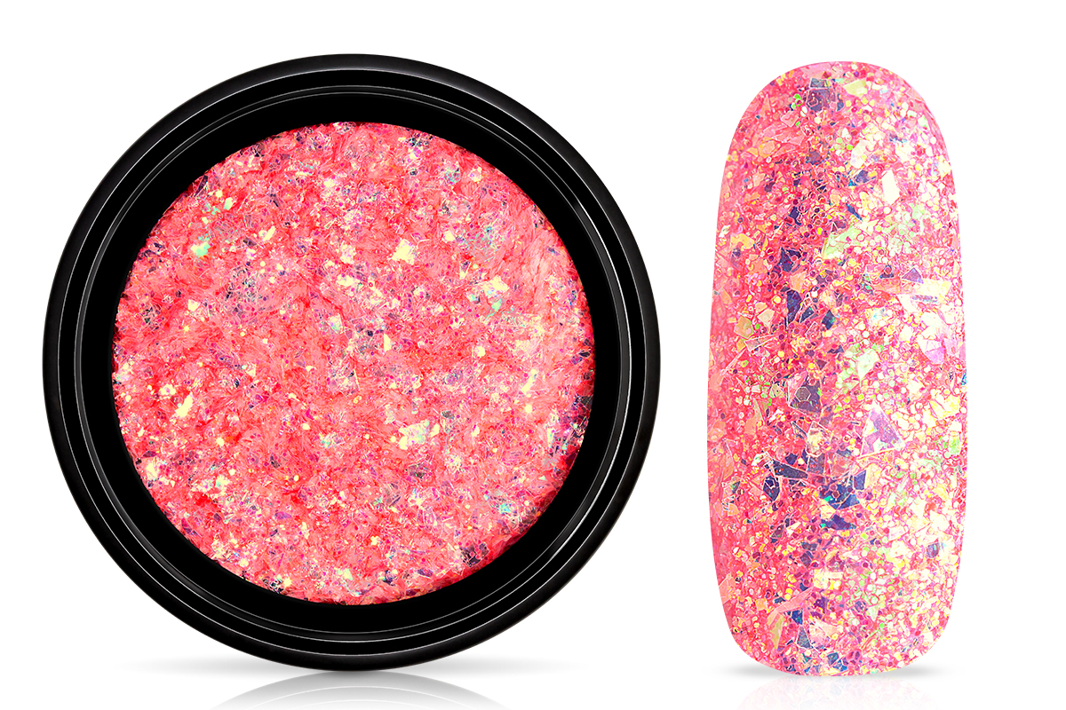 Jolifin LAVENI Mermaid Flakes Glitter - coral