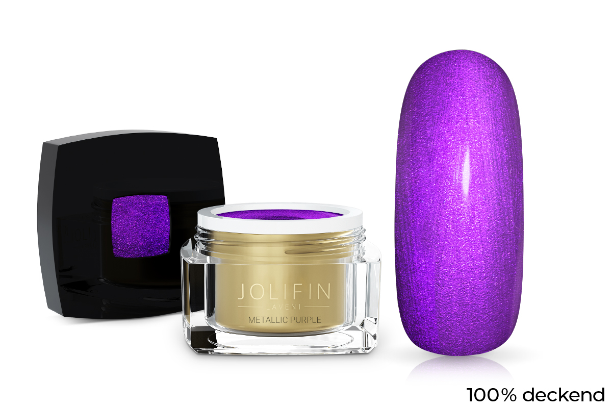Jolifin LAVENI colour gel - metallic purple 5ml