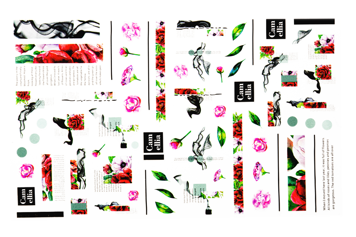 Jolifin LAVENI XL Sticker - Flowers No. 31