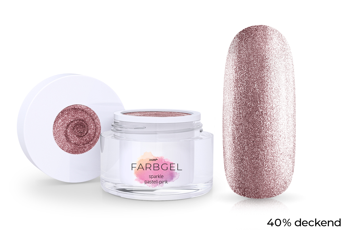 Jolifin Farbgel sparkle pastell-pink 5ml