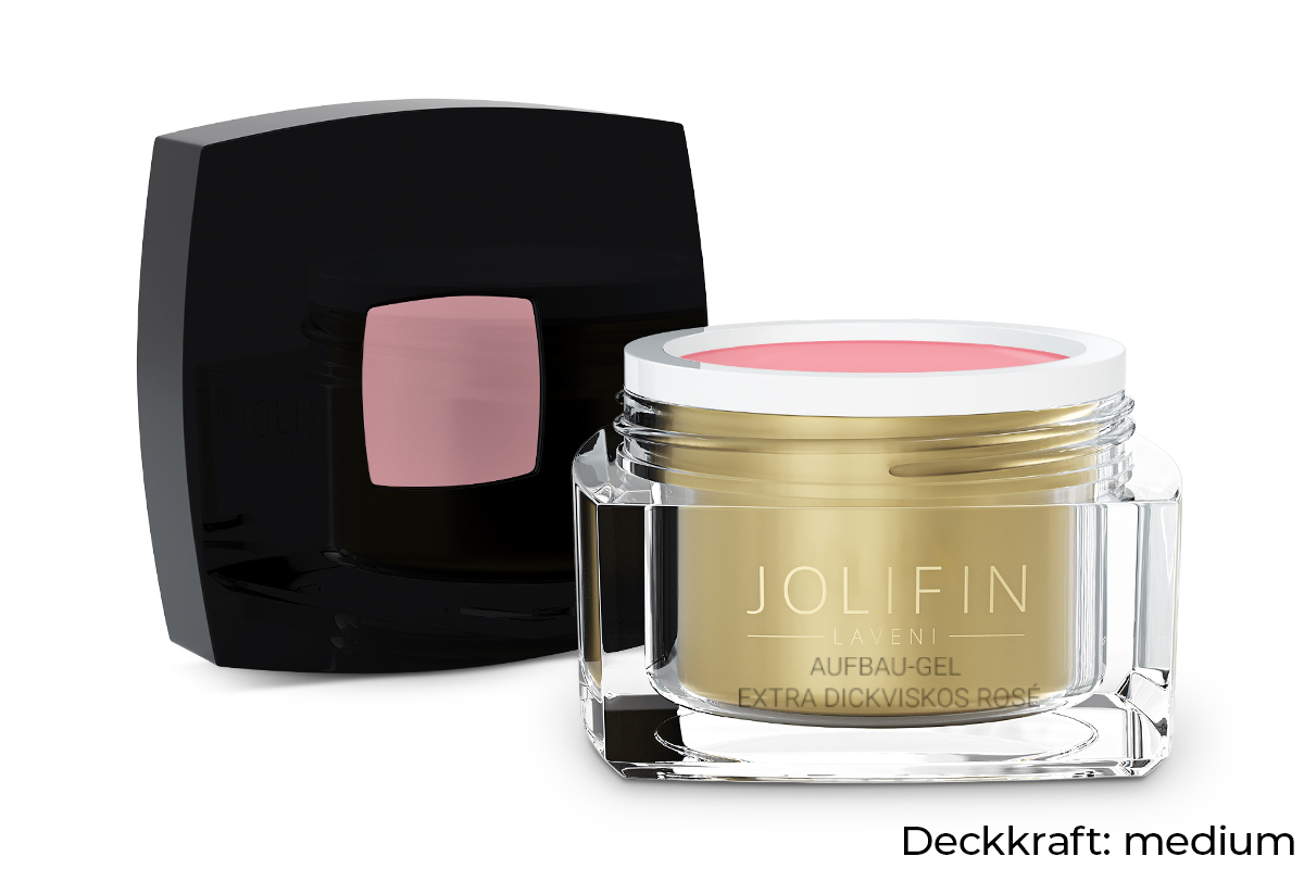 Jolifin LAVENI - Aufbau-Gel extra dickviskos rosé 30ml