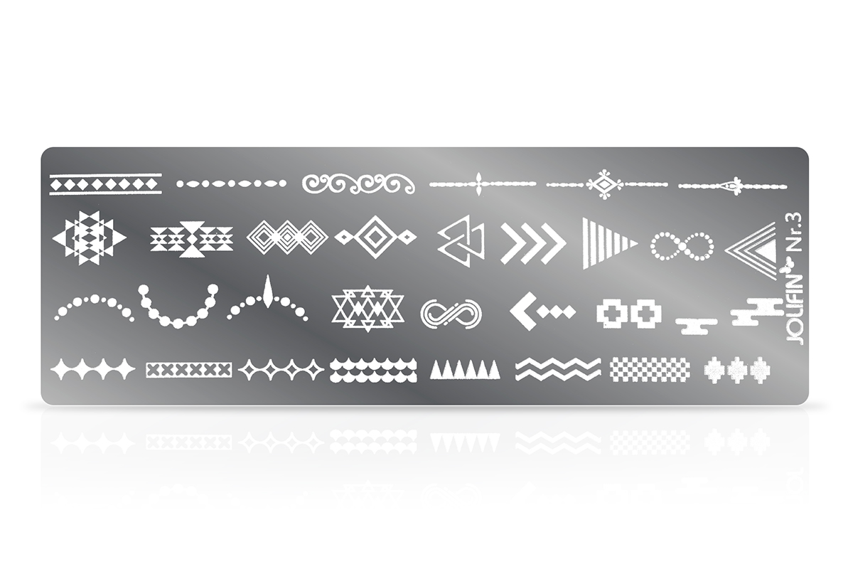 Jolifin Stamping-Schablone Nr. 3
