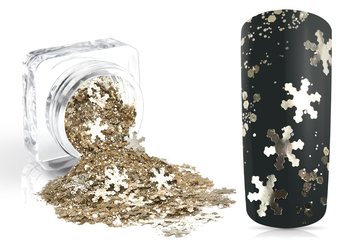 Jolifin Snowflake Glitter - prosecco