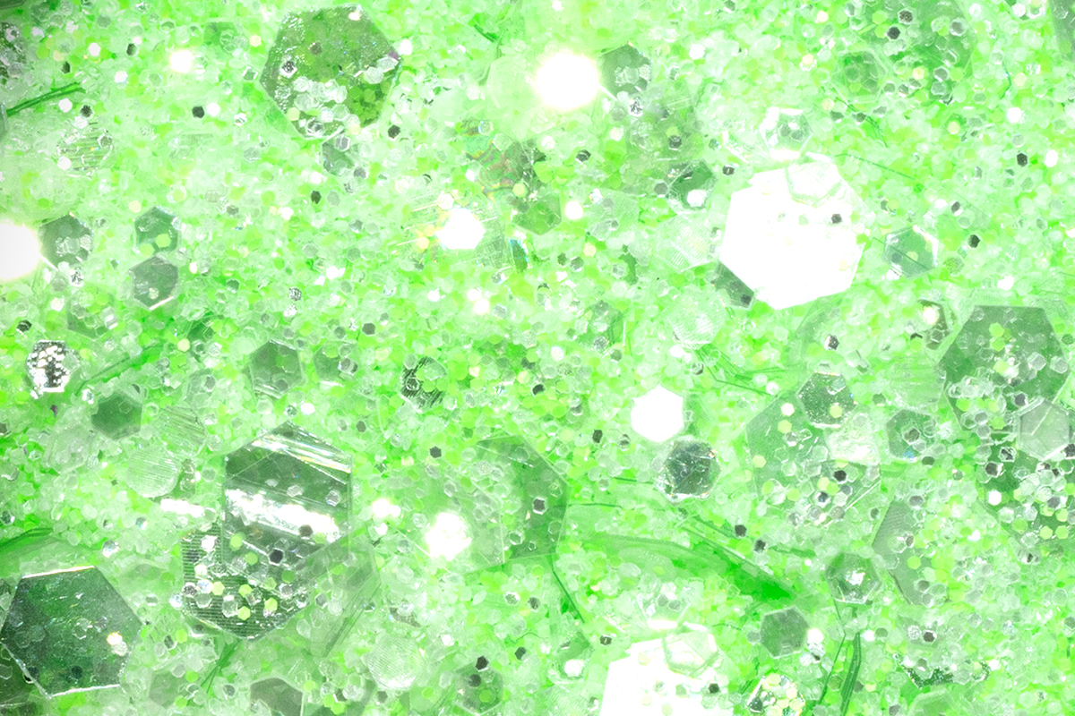 Jolifin LAVENI Crystal Glitter - pastell neon-green