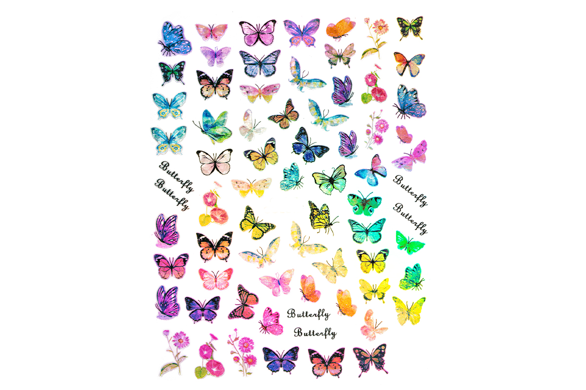 Jolifin LAVENI XL Sticker - Butterfly Hologramm Nr. 4