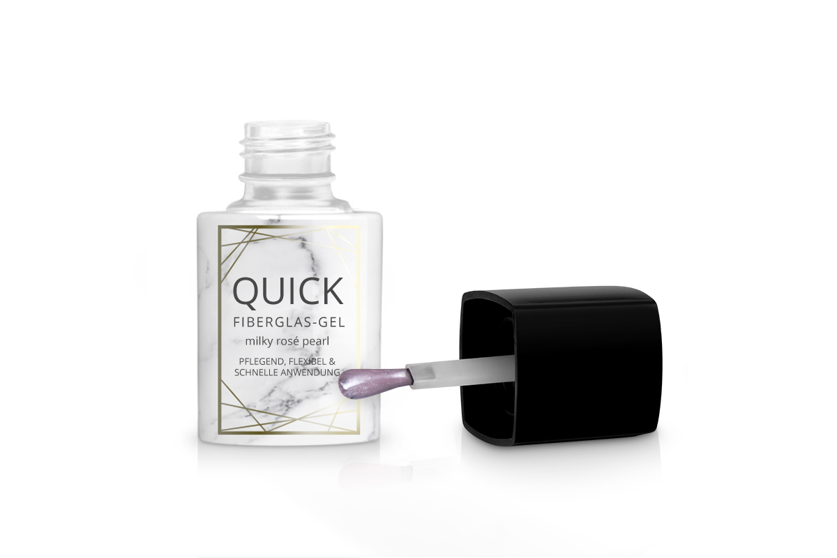 Jolifin LAVENI PRO - Quick Fibreglass Gel milky rosé pearl 11ml