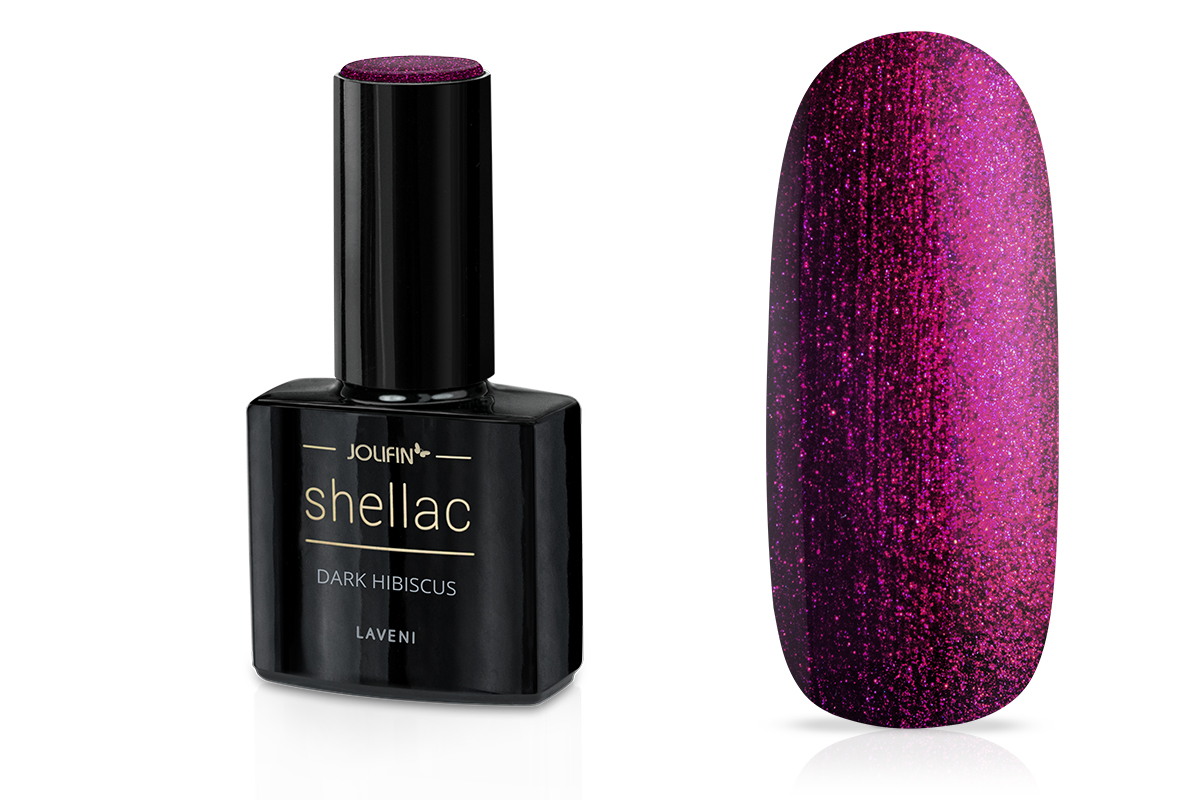 Jolifin LAVENI Shellac - dark hibiscus 10ml