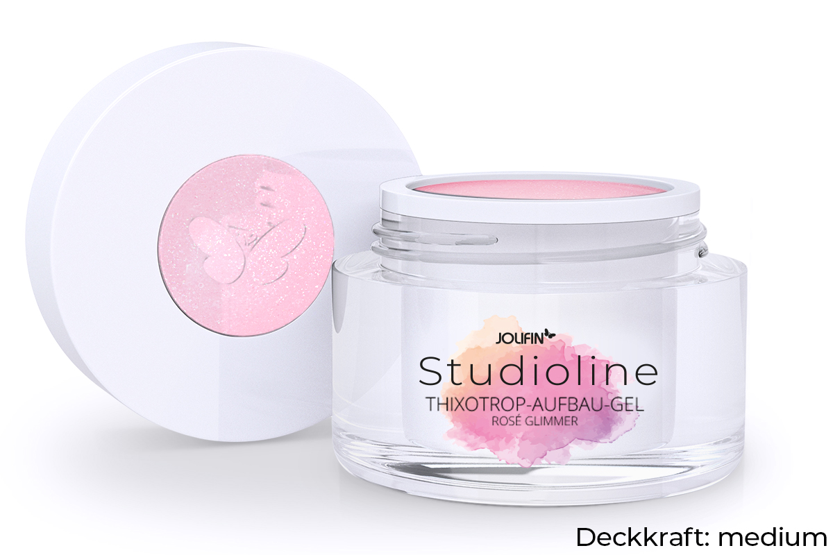 Jolifin Studioline - Thixotrope build-up gel rosé mica 30ml