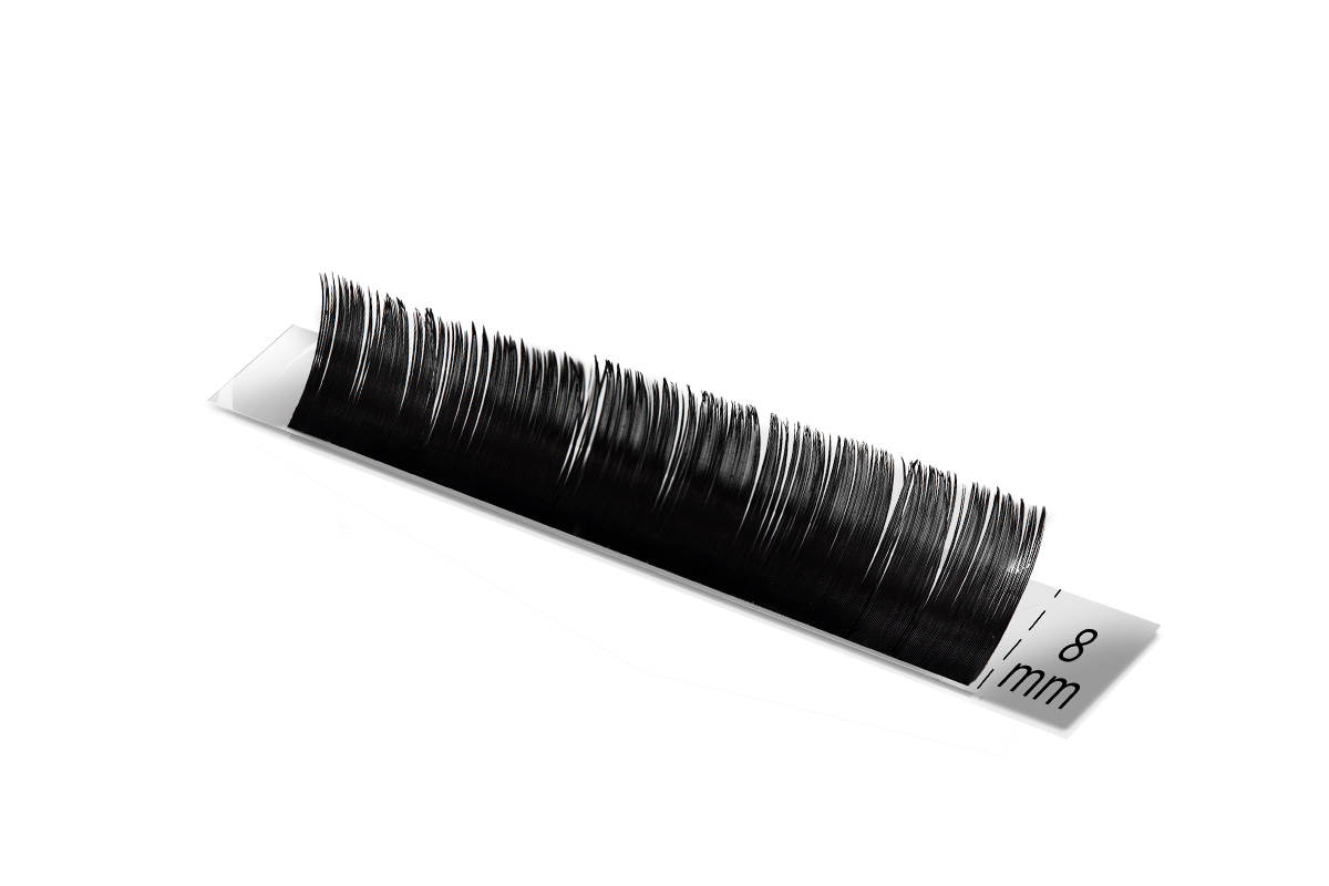 Jolifin Lashes - SingleBox Flat 8mm - 1:1 C-Curl 0,15