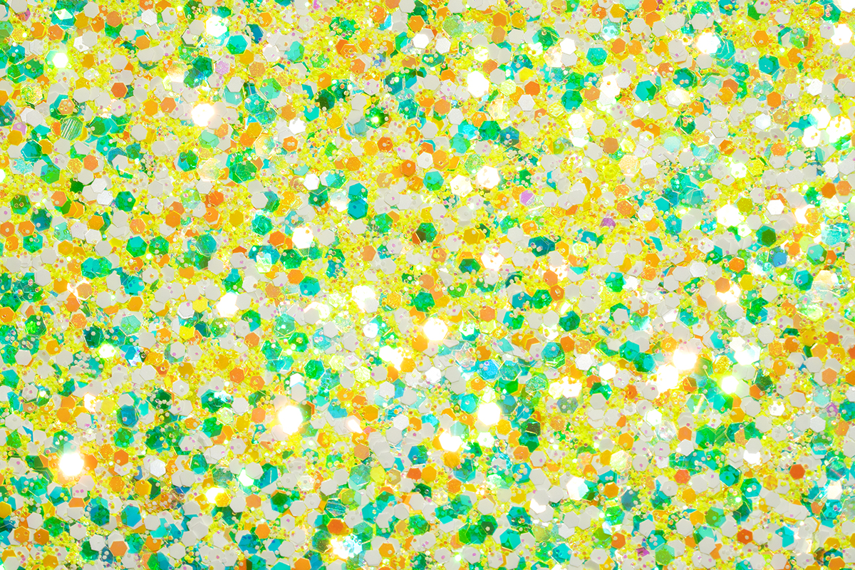 Jolifin Candy Glitter - ananas yellow 