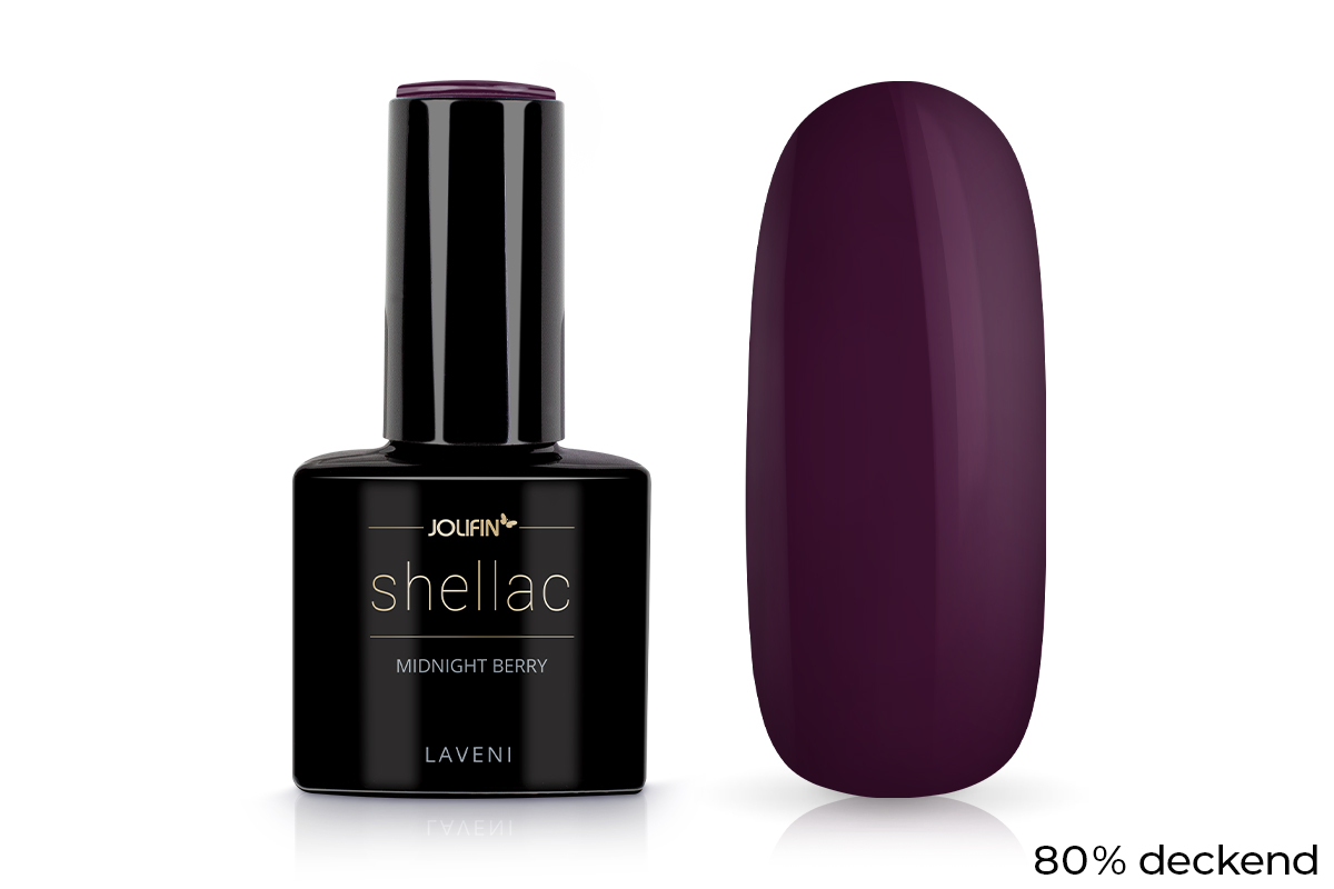Jolifin LAVENI Shellac - midnight berry 10ml