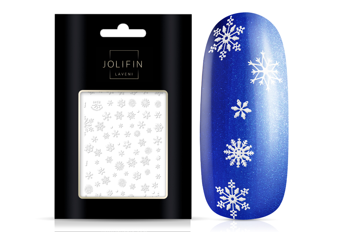 Jolifin LAVENI Christmas Sticker - Tiny snowflakes No. 2
