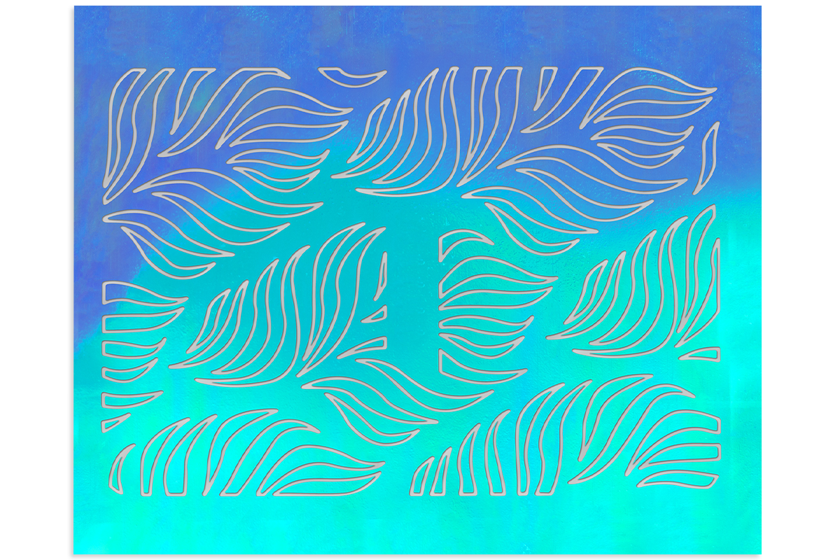 Jolifin Hologramm Sticker - Waves ice