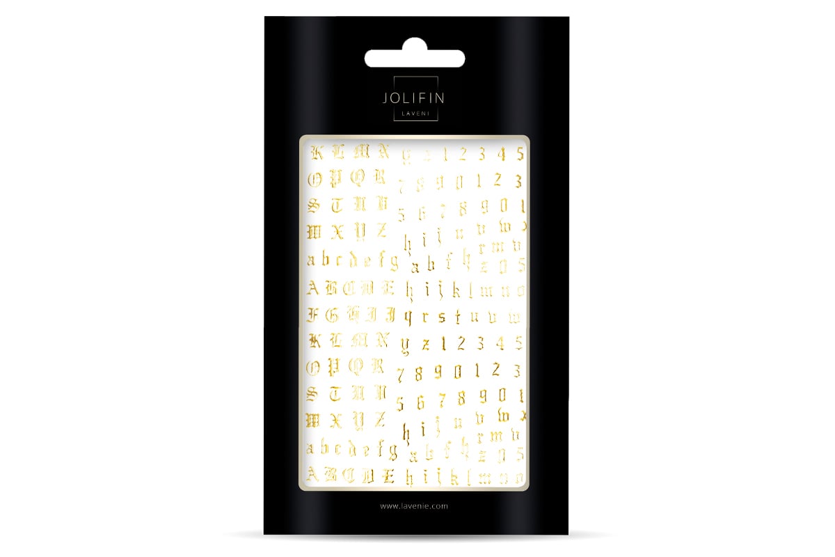Jolifin LAVENI XL Sticker - ABC gold