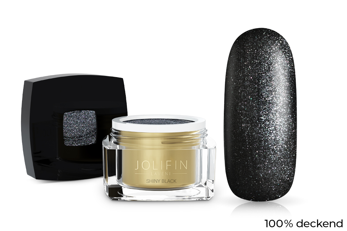 Jolifin LAVENI Farbgel - shiny black 5ml