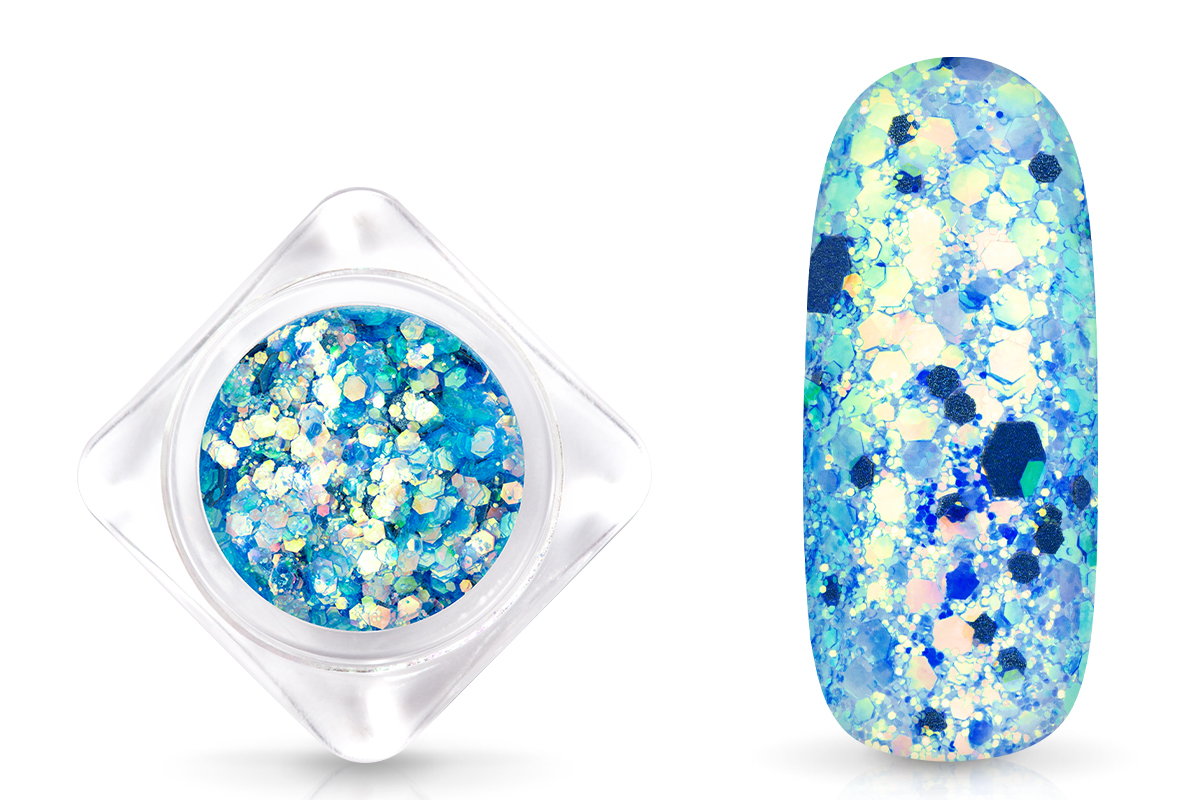 Jolifin Neon Aurora Glitter - blue