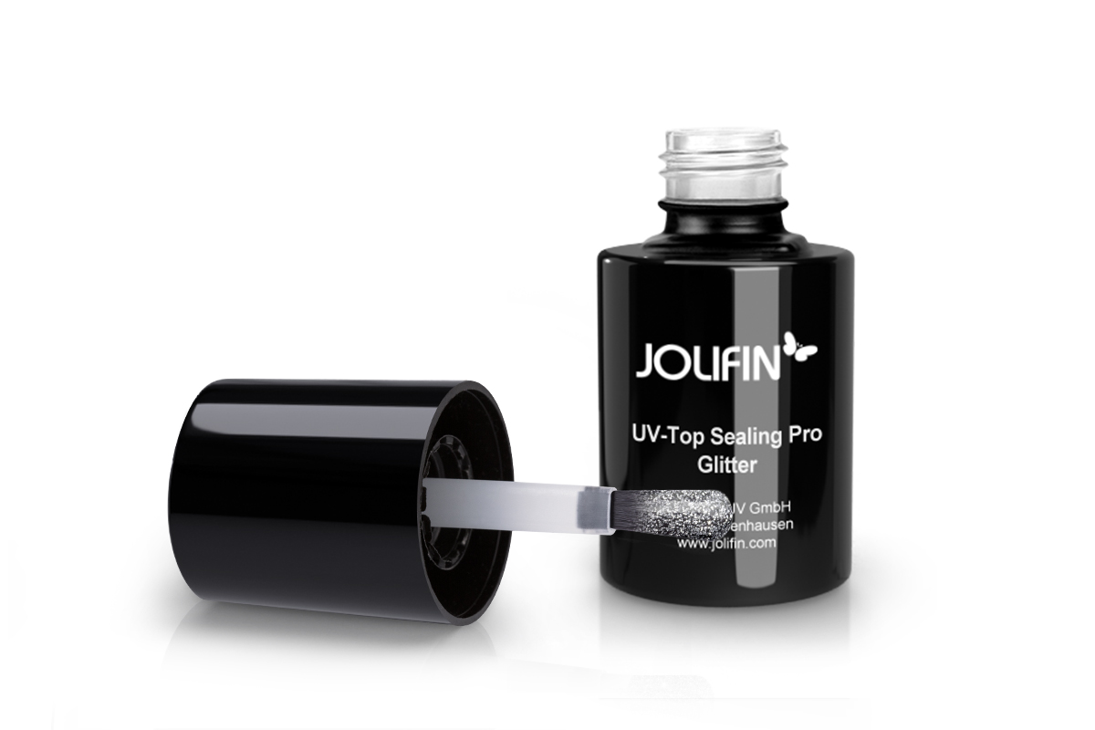 Jolifin Studioline UV Top-Sealing Pro (ohne Schwitzschicht) - Glitter 14ml