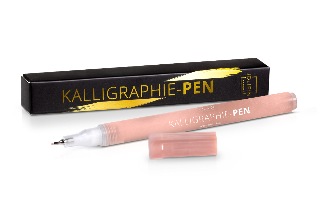 Jolifin LAVENI Calligraphy Pen - copper-rosé 