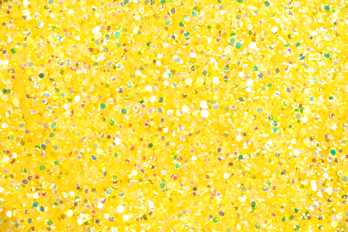 Jolifin Glitterpuder - sunny yellow