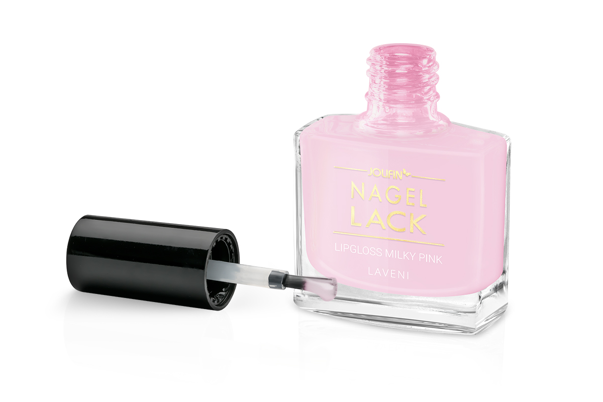 Jolifin LAVENI Nagellack - lipgloss milky pink 9ml