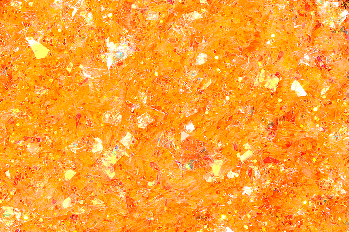 Jolifin LAVENI Mermaid Flakes Glitter - orange