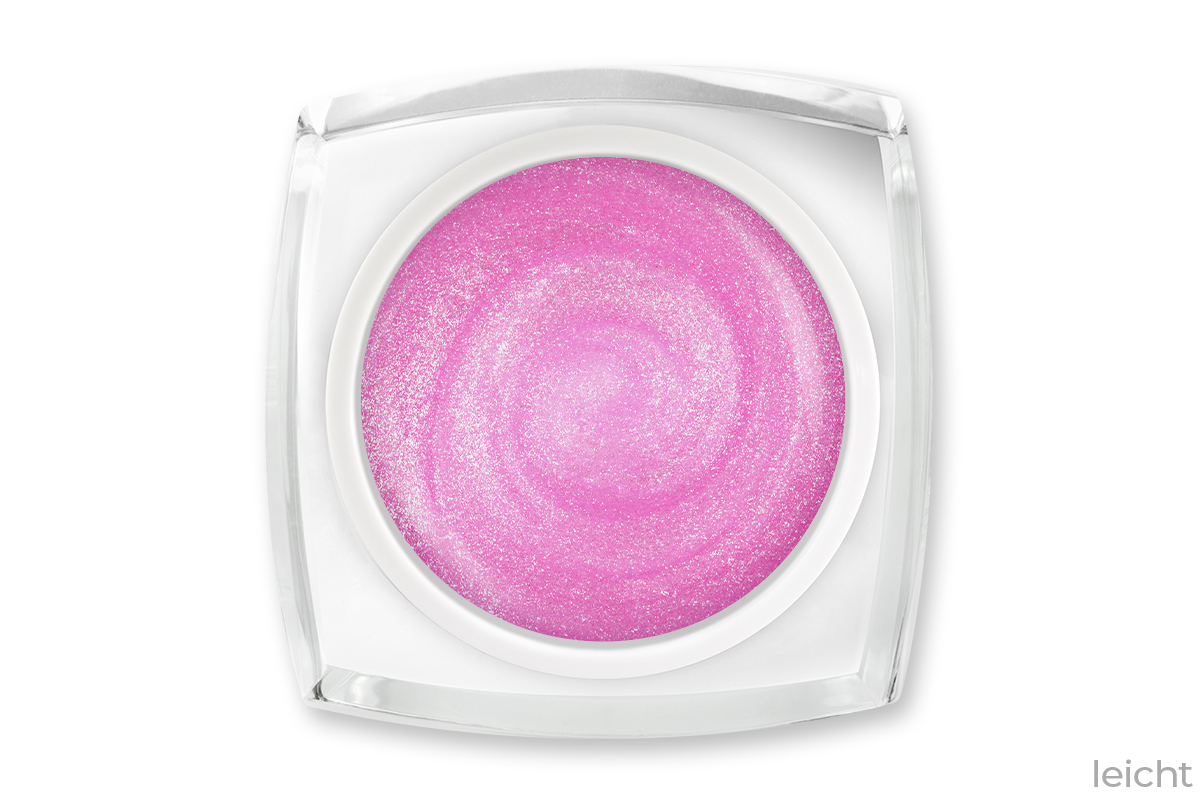 Jolifin LAVENI - Fiberglas-Gel clear pink Glimmer 15ml