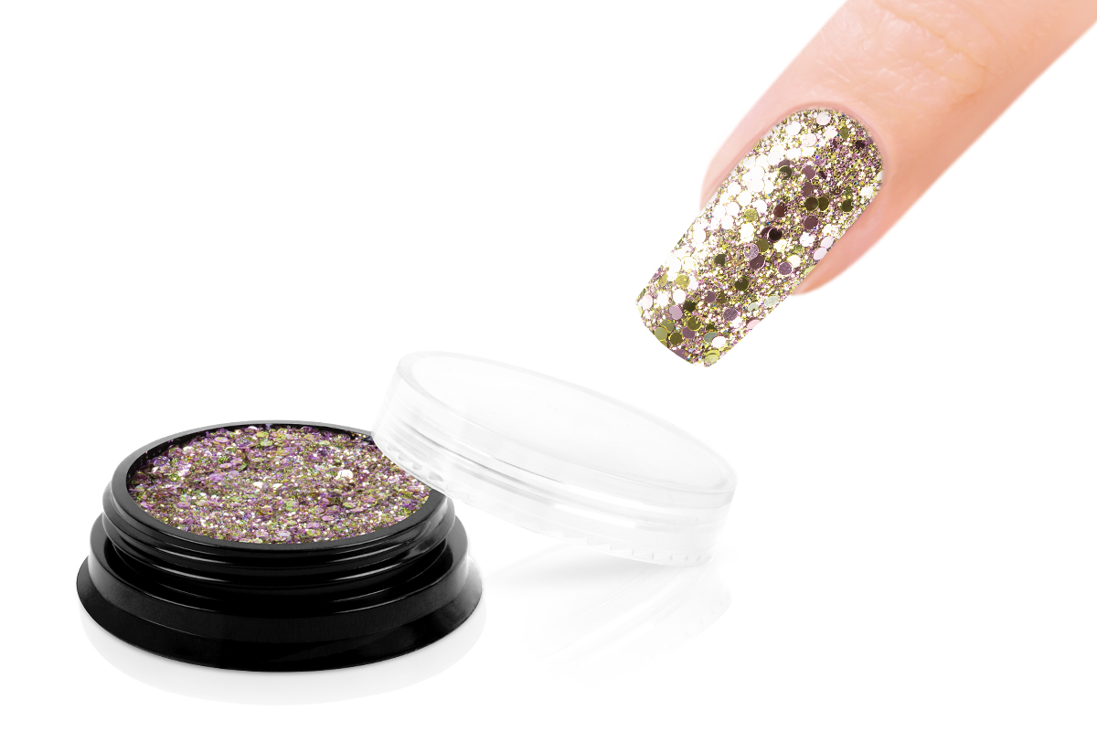 Jolifin LAVENI Sparkle Glitter - rosy-prosecco