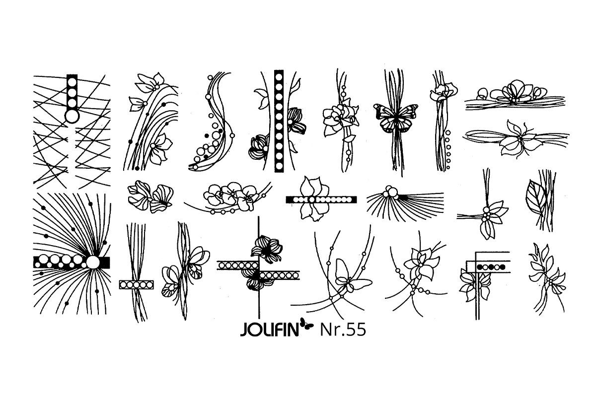 Jolifin Stamping-Schablone Nr. 55