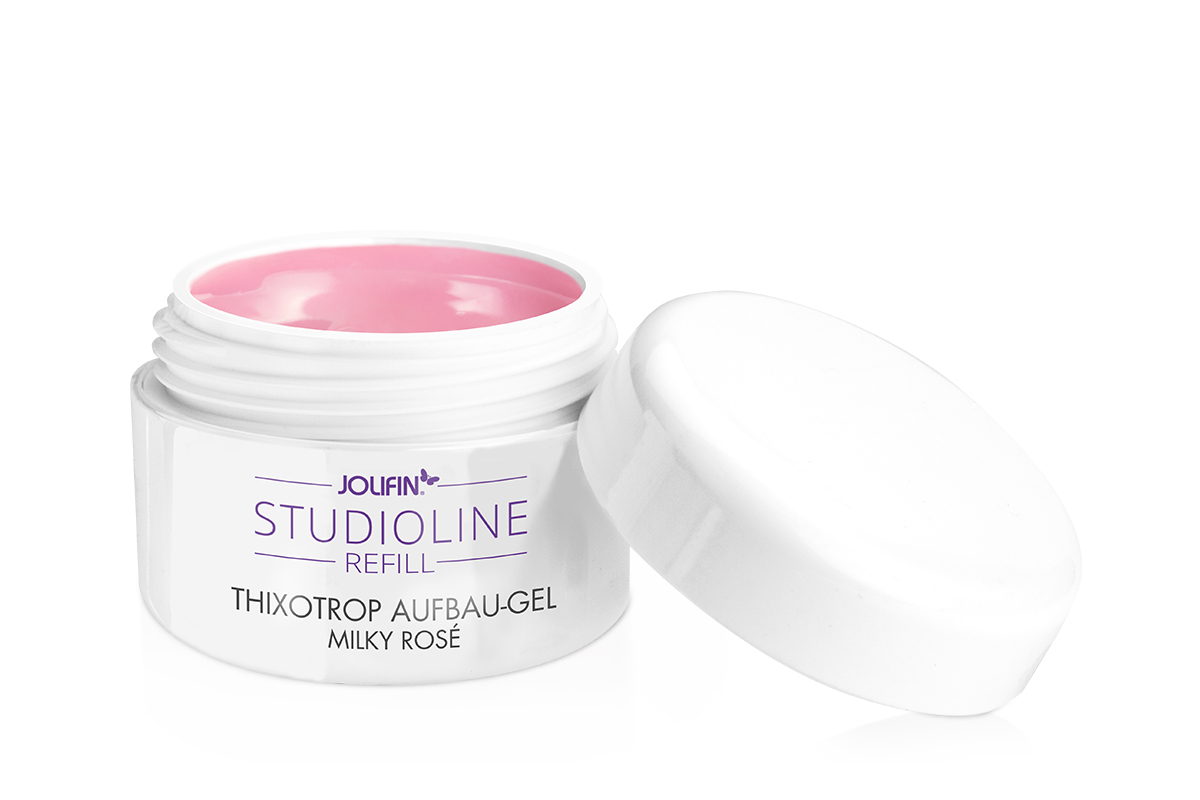 Jolifin Studioline Refill - Thixotrop Aufbau-Gel milky rosé 15ml