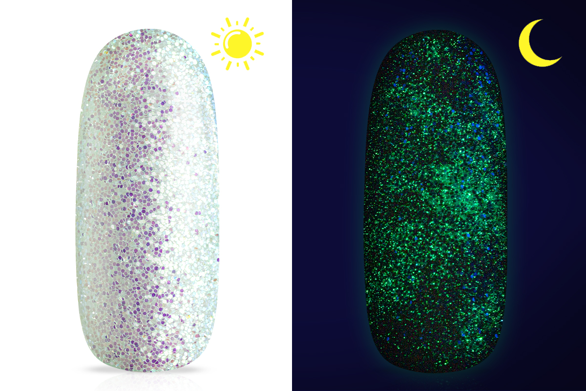 Jolifin Nightshine Glitterpuder - pastell-mint