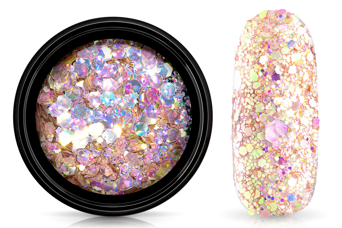 Jolifin Supernova Glitter - hologram champagne