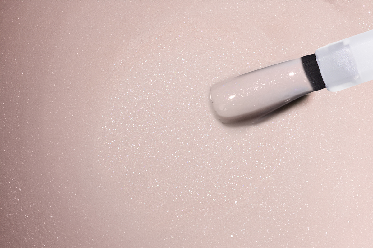 Jolifin LAVENI Shellac - elegance beige Glimmer 10ml