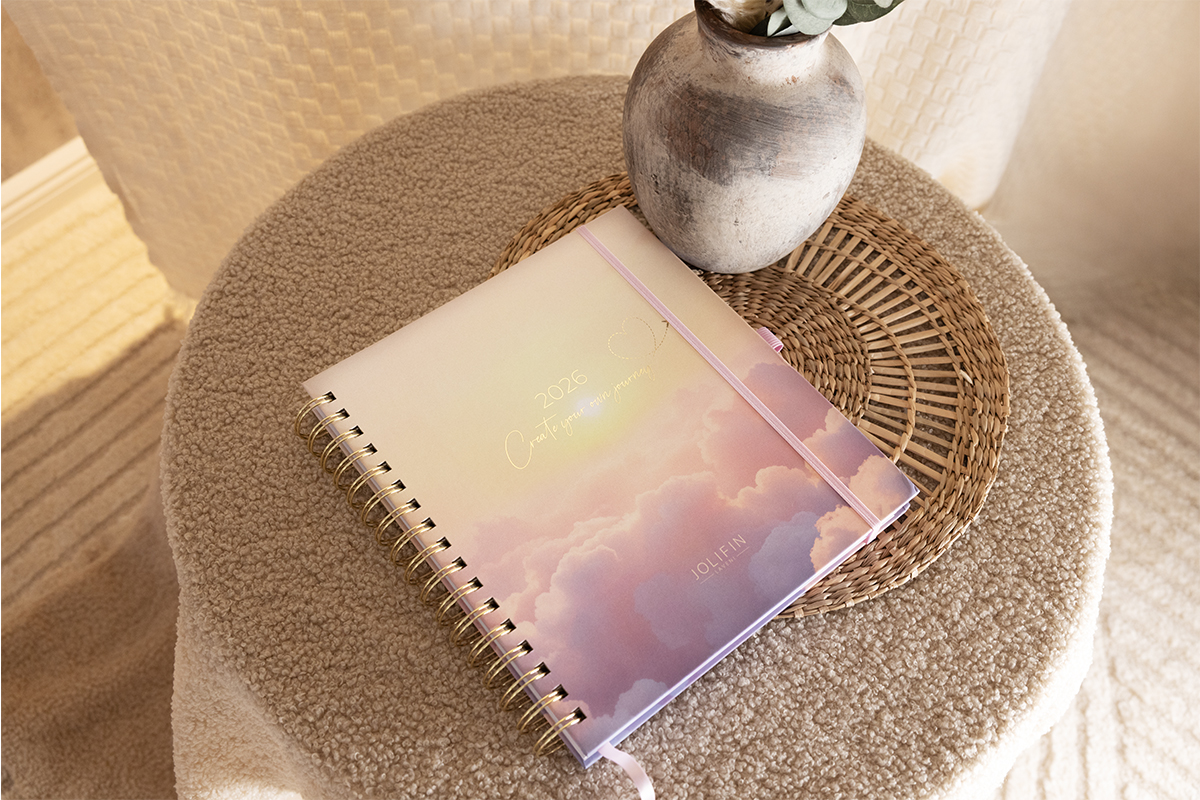 Jolifin diary calendar 2026 - premium Clouds