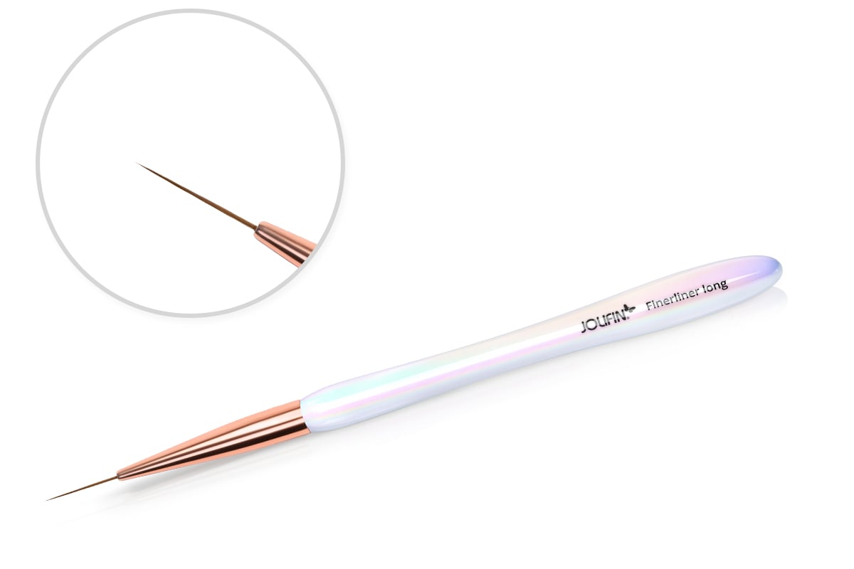 Jolifin Aurora Pinsel weiß - fineliner long