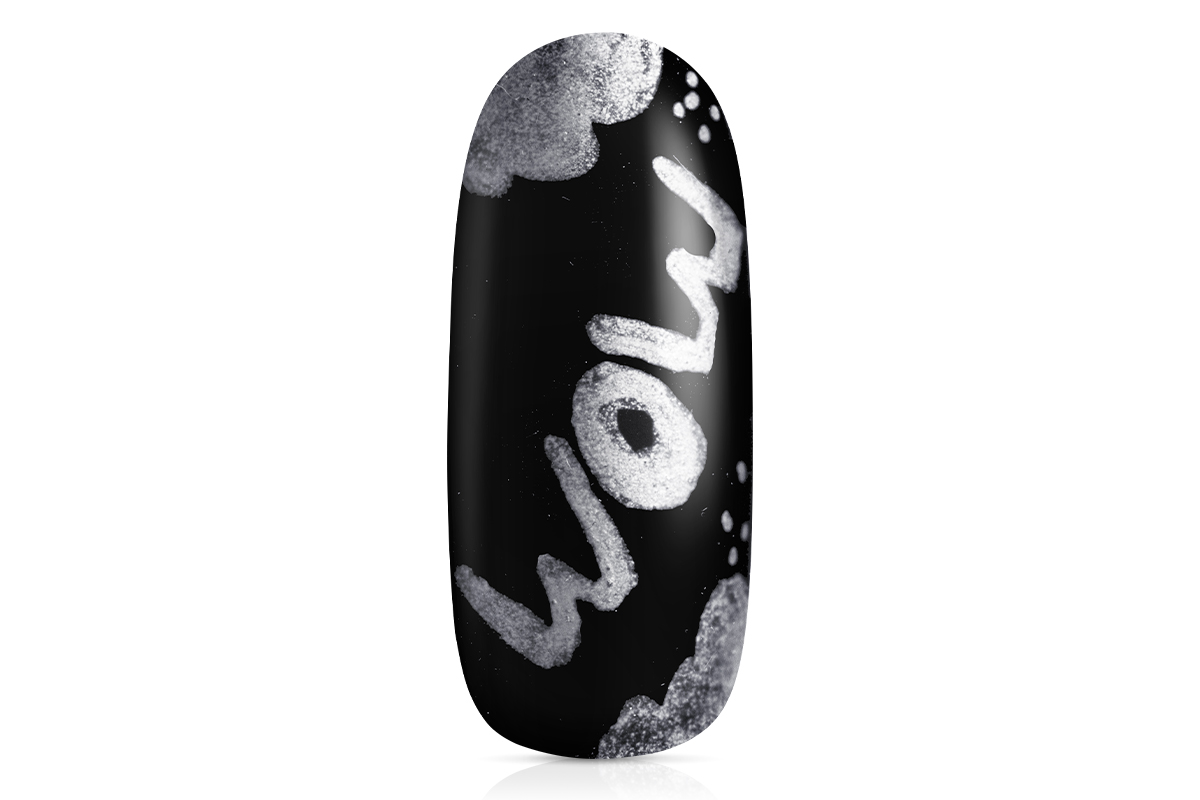 Jolifin LAVENI 3D Nailart-Pen - silver Glitter 
