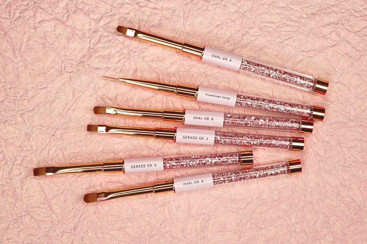 Jolifin Gemstone Gel Brush Rosé - oval size 6