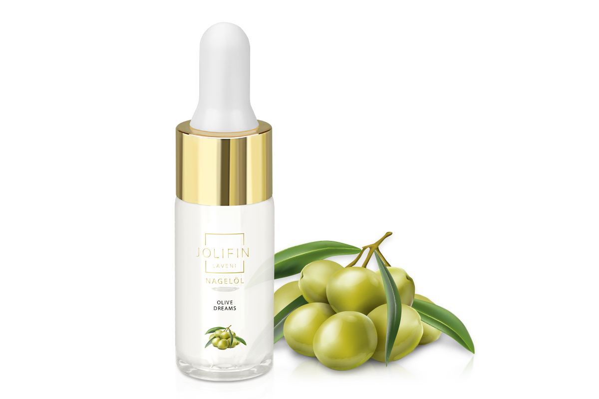 Jolifin LAVENI Nagelöl - olive dreams 10ml