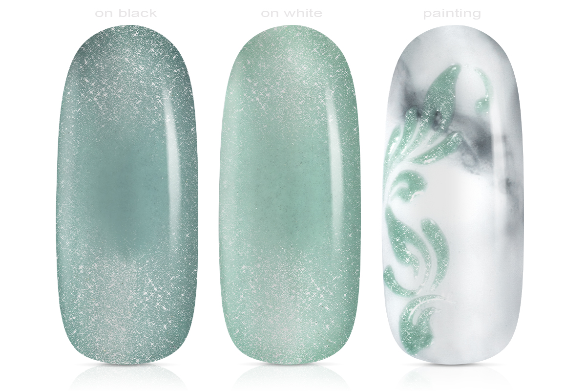 Jolifin LAVENI PRO Farbgel - Cat-Eye sage green 5ml