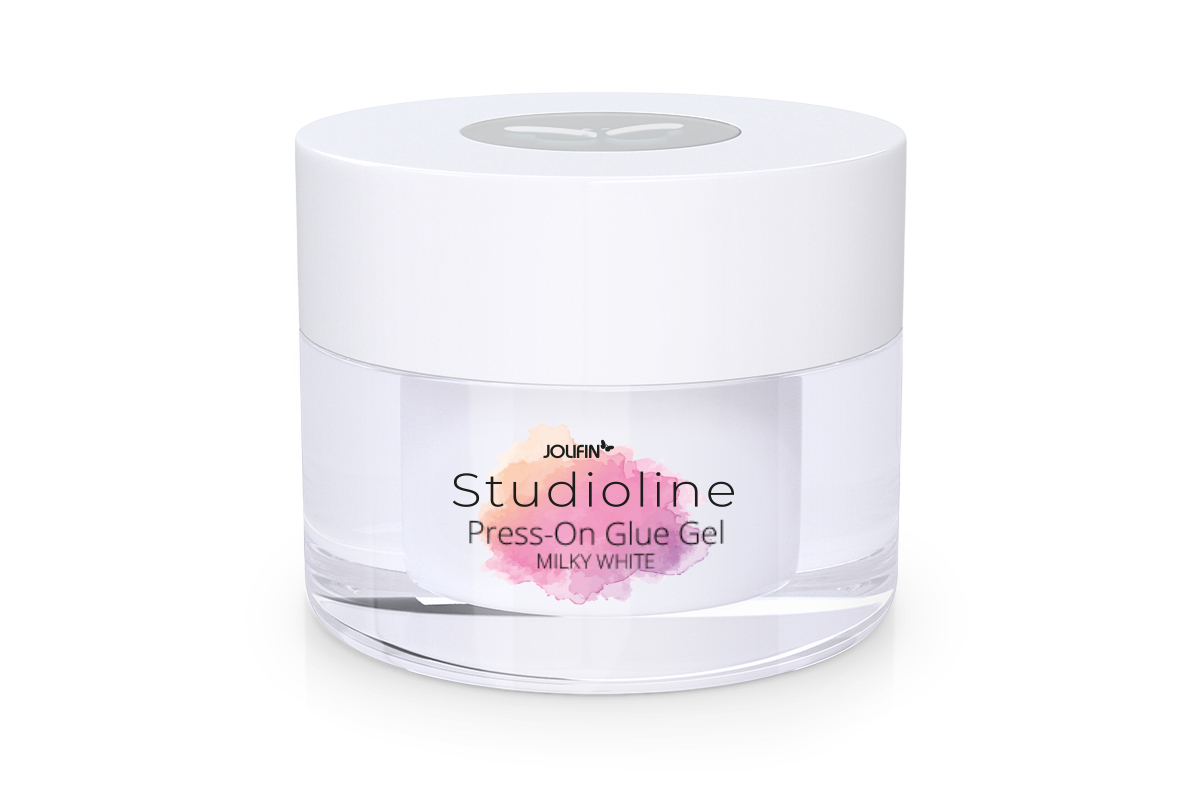 Jolifin Studioline - Press-On Glue Gel milky white 15ml