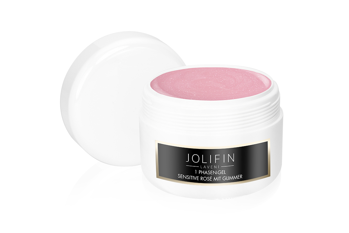 Jolifin LAVENI Refill - 1Phasen-Gel sensitive rosé mit Glimmer 250ml