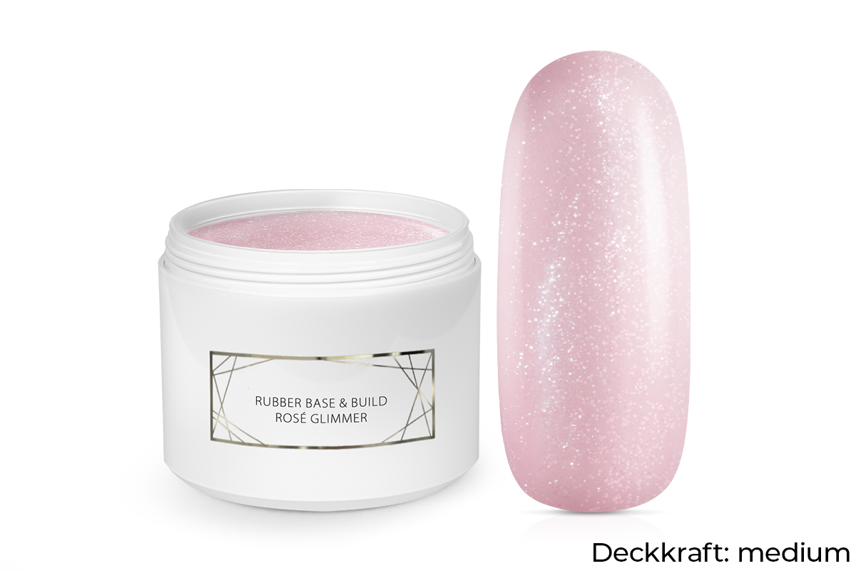 Jolifin LAVENI PRO Refill - Rubber Base & Build rosé Glimmer 250ml