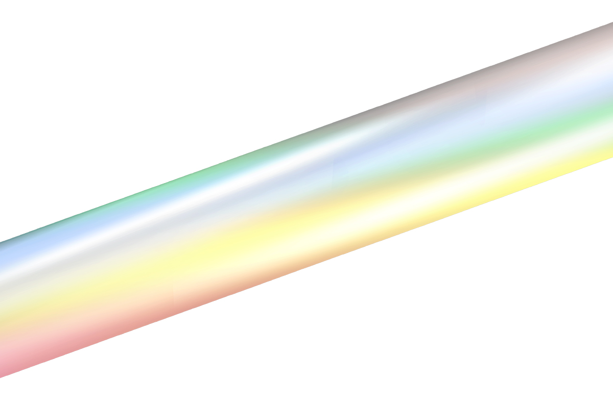 Jolifin LAVENI Pinstripes rainbow silver - 2mm