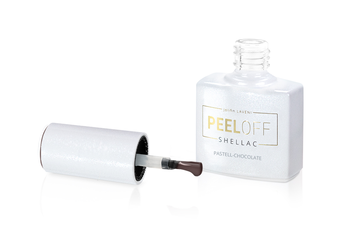 Jolifin LAVENI Shellac PeelOff - pastell-chocolate 10ml