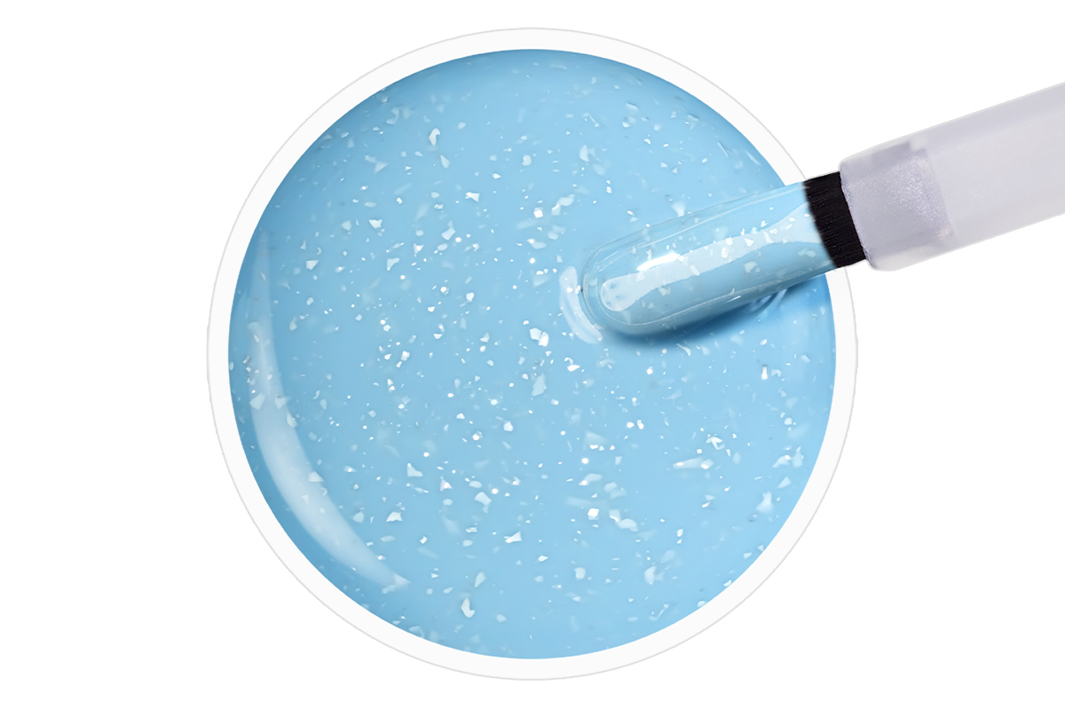 Jolifin LAVENI Shellac - milky pastell-blue flakes 10ml